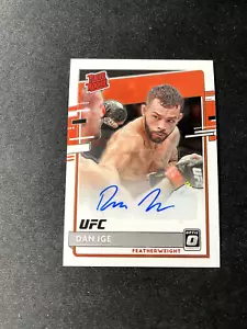 2021 Panini Chronicles Donruss Optic UFC Dan Ige Rated Rookie Auto - Foto 1 di 2