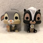 Funko Pop Disney Bambi Thumper #95 & Flower #96 *Loose No Box* Vaulted 2014