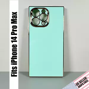 Funda para iPhone 14 Pro Max - Verde Como Nueva y Dorado | Funda Rectangular Cocomii - Imagen 1 de 16