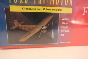 Dumas Ford Tri Motor over 50 laser parts kit 210 balsa kit scale model aircraft - Picture 1 of 7