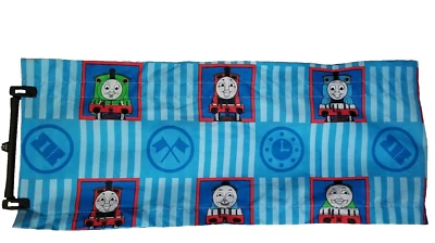Thomas The Train & Friends Tank Engine 82 x 17 Window Valance Blue Striped - Image 1 of 4