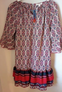 Chelsea & Violet Girl's Bohemian Dress With Bell Sleeves and Ruffle Size L - Picture 1 of 9
