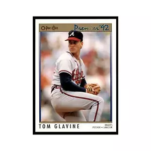 1992 O-Pee-Chee Premier Tom Glavine Braves #49 - Picture 1 of 3
