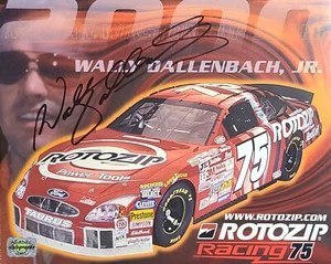 Wally Dallenbach Jr. Nascar Autographed 8x10 Photo w/ AAA COA - Picture 1 of 4
