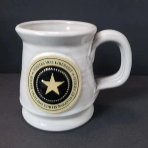 Deneen Pottery Veritas Vos Liberabit 10 oz. Stoneware Coffee Mug Cup - Picture 1 of 11
