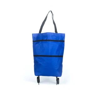 Shopping Trolley Bag Folable Tote bag Shopping Cart Reusable Grocery Bags C4S5 - Picture 1 of 11