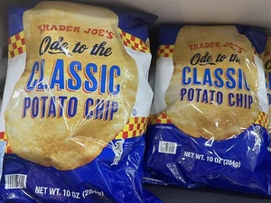 2 PACK TRADER JOE'S ODE TO THE CLASIC POTATO CHIP 10 OZ EACH - Picture 1 of 2
