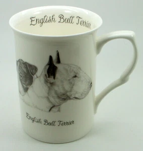 ~ English Bull Terrier(Head) ~ Bone China 10 fl oz(1/2 pint) Dog Mug - Picture 1 of 2