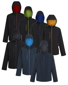 Regatta Zwei Lagen 50% Recycled mit Kapuze Weich Schauerfest Jacke S-3XL - Bild 1 von 9