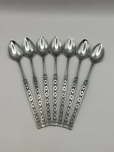 Oneida Distinction Stainless Silverware LISBON 7.5” Iced Tea Spoons (Set Of 7) - Picture 1 of 11