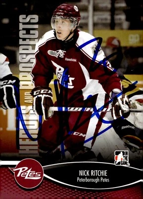 Nick Ritchie - Signed 2012-13 In The Game Heroes And Prospects Card #75 - Image 1 of 2
