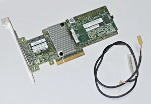 LSI MegaRAID SAS 9364-8i 1 GB cache 12G controller RAID SAS LENOV0 03T6792 + cavo - Foto 1 di 7