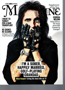 Times Magazine July 19 2025 Alice Cooper Greg Wise Giorgia Meloni - Imagen 1 de 2