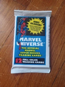 Sealed 1990 Impel Marvel Universe Series 1 Trading Card Pack Spider-Man - Picture 1 of 2