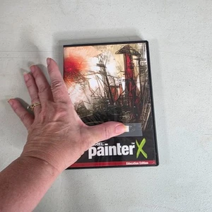 Corel Painter X Software DVD Education Edition In Case With Key Windows and Mac - Afbeelding 1 van 4