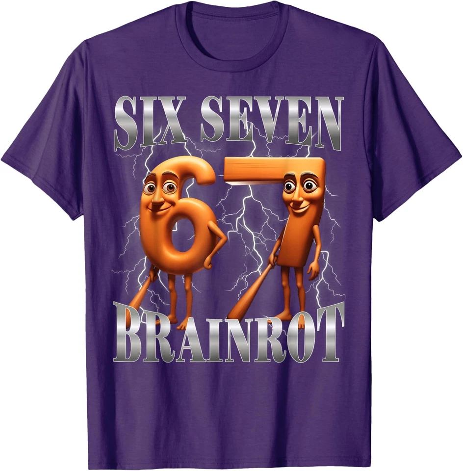 Divertida Camiseta Italiana Brainrot Tung Sahur Six Seven Meme Unisex Foto 1 de 1