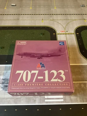 Dragon American 707-123 1:400 Die Cast Airplane Premiere Model w/Stand - Image 1 of 4