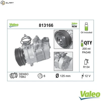 COMPRESSOR AIR CONDITIONING 813166 FOR SKODA VW AUDI 100 A4/S4 A6/S6 A8/S8 2.8L - Image 1 of 4