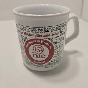 The Dallas Morning News Vintage Mug "Newspaper In Education "  - Picture 1 of 5