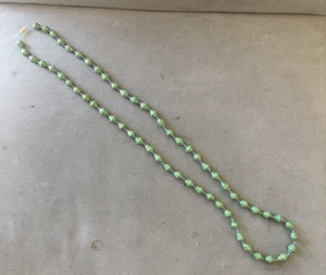 "Collar de cuentas de papel Beads For Life con cuentas 21"" azul verde hilo UGANDA" - Imagen 1 de 3