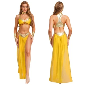 Women Costume Queen Skirt Stage Performance Dress Ladies Cosplay Ancient Adult - Picture 1 of 67