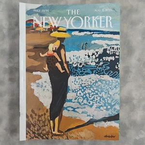 The New Yorker Magazine Aug 5 2024 Beach Walk Gillian Anderson Kamala Harris - Picture 1 of 2