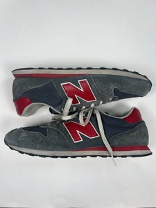 New Balance 500 Gray Suede Blue Red Shoe Sneaker 12 D Men GM500SD - Picture 1 of 9