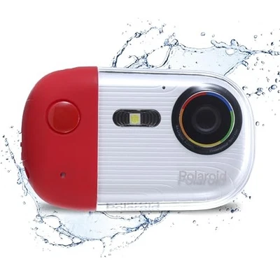 POLAROID UNDERWATER CAMERA 18MP 4K UHD POLAROID WATERPROOF CAMERA - RED - Image 1 of 4