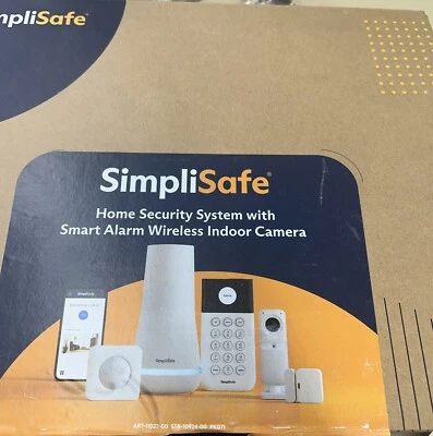 OPEN BOX SimpliSafe Home Security System, Indoor And Outdoor Cameras 8 Piece Kit - Image 1 of 4