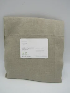 Pottery Barn Belgian Linen Libeco Sheer Drape Panel Curtain Flax 50x 96" #Q46 - Picture 1 of 6