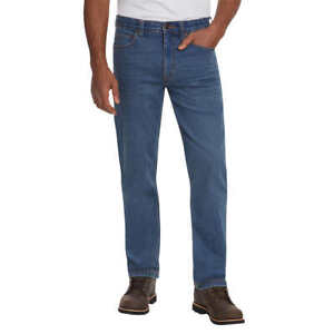 Kirkland Signature Men’s Stretch Denim Fabric Standard Fit Jean, Blue 36 x 30