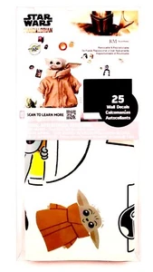 MANDALORIAN 25 wall decals NEW stickers peel & stick baby yoda Grogu star wars - Picture 1 of 3