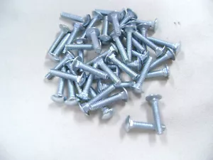 #10-24 x 1" (FT) Coarse Thread A307 Grade A Carriage Bolt Zinc Plated Qun. 25 - Bild 1 von 3