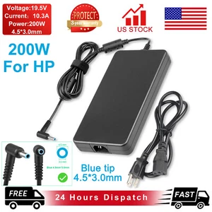 200W AC Adapter Charger For HP 15 17-cb0060tx L00818-850 19.5V-10.3A Blue Tip - Picture 1 of 12