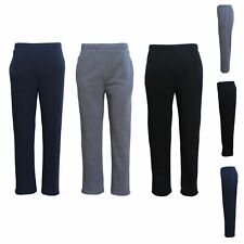 New Adult Mens Unisex Track Suit Fleece Lined Pants Sport Gym Work Casual Winter