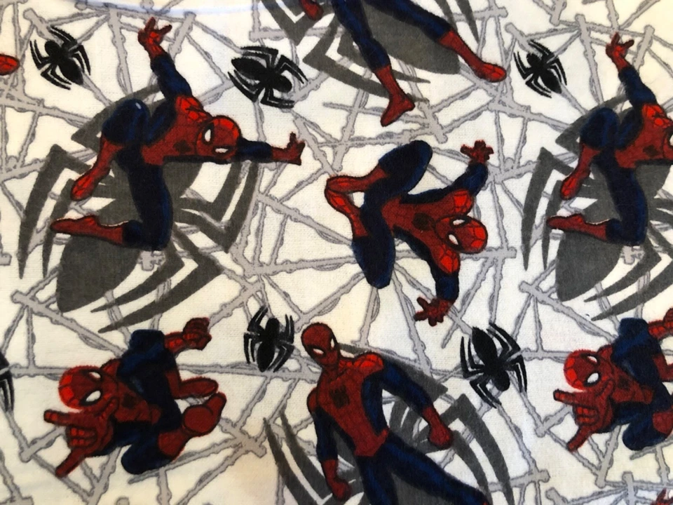 Vintage Springs Creative Marvel Spiderman Web Crawler Cotton Fabric by the Yard - Image 1 of 1