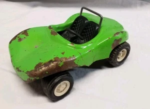Vintage Tonka Toy USA Fun Green Dune Buggy Car 7" Pressed Steel Original Wheels - Picture 1 of 12