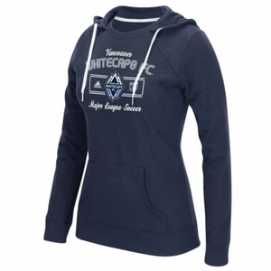 Vancouver Whitecaps FC Adidas MLS "Box Line Arch" Pullover Crewdie Hoodie Women - Picture 1 of 2