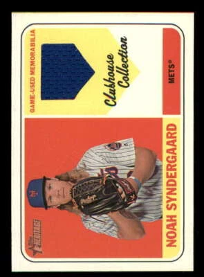 2018 Topps Heritage Clubhouse Relic NS Noah Syndergaard Mets Jersey Blue - Image 1 of 2