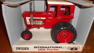 ERTL INTERNATIONAL 1468 DUAL WHEELS V-8 CHROME MUFFLERS 1/16 DIECAST NIB U.S.A. - Image 1 of 4