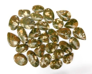 Top Quality Rhyolite Jasper Cabochon Handmade Loose Gemstone Natural Stone Lot - Picture 1 of 11