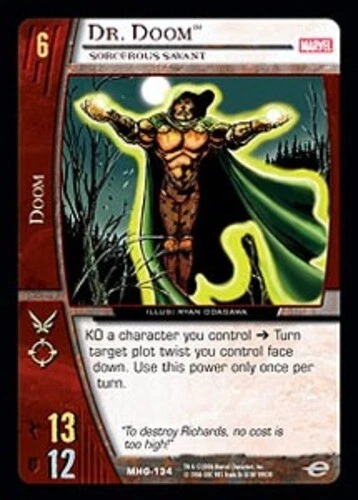 VS System: Dr. Doom, Sorcerous Savant [Played] Marvel Heralds of Galactus TCG CC - Image 1 of 1