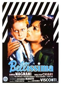 BELLISSIMA Movie POSTER 27x40 Italian Anna Magnani Walter Chiari Tina Apicella - Picture 1 of 1