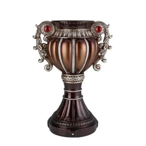 Delicada jarrón decorativo en forma de urna de poliresina bronce rojizo 17,5 pulgadas OK-4296V - Imagen 1 de 1
