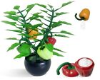 Moulded Decorative Fake Plant Seasoning Organiser 4 Condiment Shakers Artificial