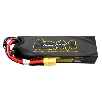 Gens Ace G-Tech 6800mAh 11.1V 120C 3S Lipo Battery EC5 For Arrma 1/8 RC Car - Image 1 of 4