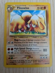 Piloswine 36/64 Uncommon Unlimited Pokemon Karte - Neo Revelation (2001) NM - Bild 1 von 2
