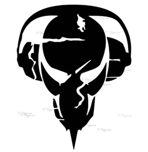 Skull EDM Silhouette Art Vinyl Car Decals Window Decor - Picture 1 of 15
