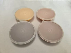 4 Stück - Vintage Tupperware Müslischüsseln #155 mit KLAR Deckel #227 - Bild 1 von 2