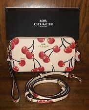 Novo com etiquetas-Coach-Kira tiracolo-giz/branco-glitter-cereja 🍒 Impressão-$225